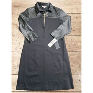 Nanette Lepore Dress zip neck‎ NM1F12L75 little black dress 6